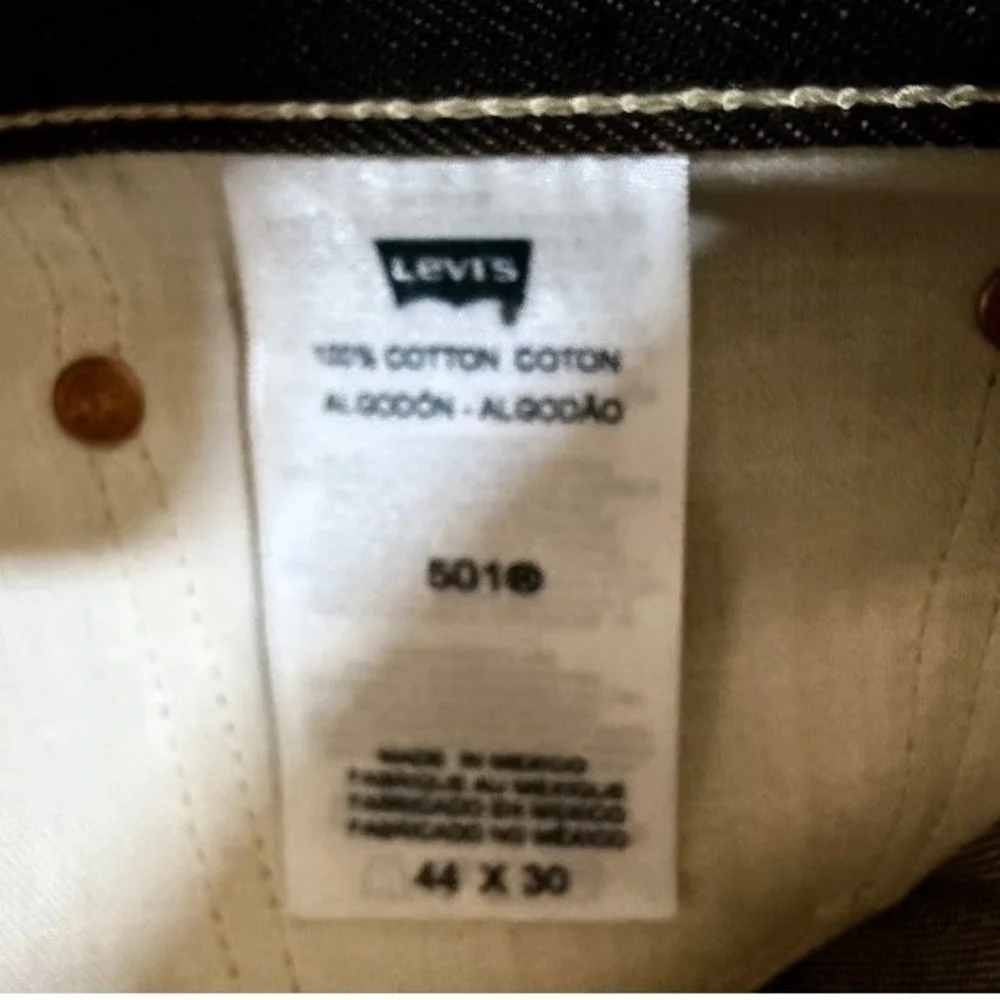 Levis 501 XX Original Fit Shrink-To-Fit Brown Denim Jeans Mens 44x30 NWT